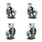Service Caster 10 Inch Heavy Duty Semi Steel Cast Iron Wheel Caster Brakes 2 Rigid SCC, 2PK SCC-KP92S1030-SSR-SLB-2-R-2 - alternate 1